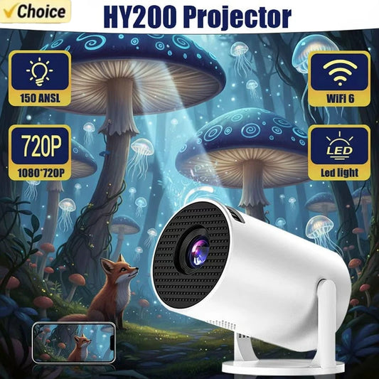 HY200 720P Portable Projector – Home Theater & Outdoor Movies